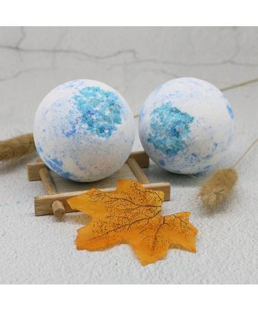 Peppermint Marine Oil Blue Bubble Bath Ball - Nourishing Skin Care with Loofah Sponge Handle - Moisturizing Coarse Ball for Clean & Refreshed Skin - Buy Online on GoSupps.com