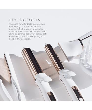 Kristin Ess 3-In-One Titanium Flat Iron Hair Straightener - Straighten, Wave, Curl with Frizz Control, Fast Heat | Dual Voltage, Auto Shut-Off - Buy Online on GoSupps.com