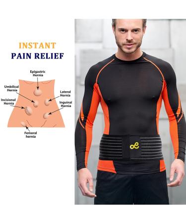 Umbilical Hernia Belt for Men and Women - Abdominal Support Binder with Compression Pad - Buy Online on GoSupps.com