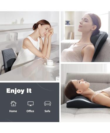 Omassa Shiatsu Neck Massager with Heat | 3D Kneading Back Massager for Muscle Pain Relief | Ideal Gift for Men & Women - Dark Gray - Buy Online on GoSupps.com