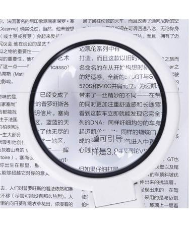 USB Eight LED Light Handheld Magnifier Stand-up Desktop Reading Repair Multi-Purpose Magnifier White 5x/11x Made in China - Buy Online on GoSupps.com