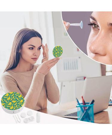 Banana Cute Contact Lens Case | Portable Travel Kit with Mirror | Round Storage Box for Daily Outdoor Use - Buy Online on GoSupps.com