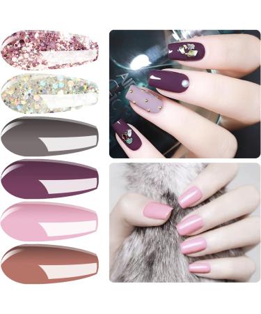Vishine Gel Nail Polish Starter Kit - 48W LED Lamp, 6 Colors, Base & Top Coat Set - Nail Art Designs Manicure Tools - #05 Kit - Buy Online on GoSupps.com