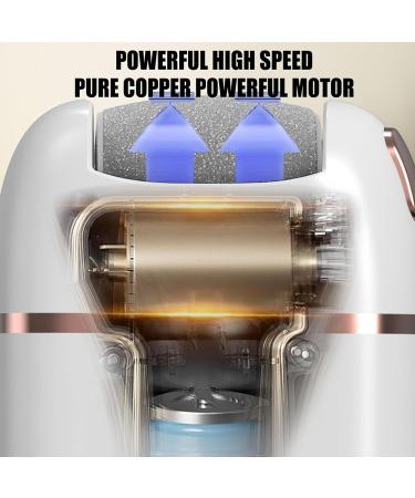 Moslate Electric Callus Remover Portable Electronic Foot File Pedicure Portable Electronic Pedicure Foot Care for Dead Skin and Pedicure at Home White - Buy Online on GoSupps.com