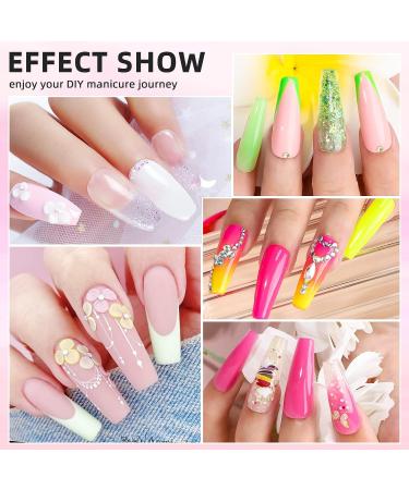 Morovan Acrylic Nail Kit for Beginners - 48 Colors Glitter Powder Extension Set with UV Light - Professional Nail Art Starter Kit - Buy Online on GoSupps.com