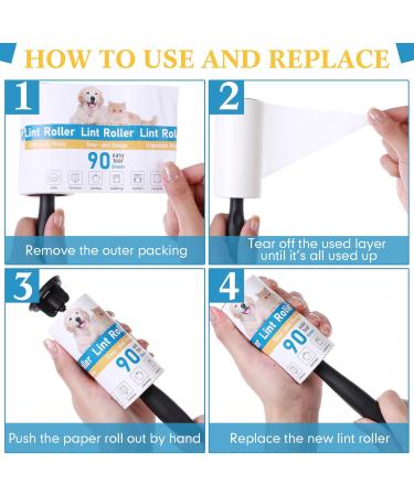 2700 Sheets Extra Sticky Lint Rollers for Pet Hair - Portable Remover Brush with 10 Handles & 30 Refills - Ideal for Couch Clothes Furniture & Carpet - Dog & Cat Hair Removal - Buy Online on GoSupps.com