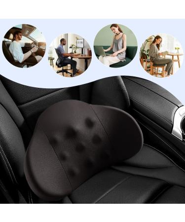 Car Seat Back Support | Driving Lumbar Support Cushion | Comfortable Lumbar Support Pillow for Car Ergonomic Back Cushion for Workplace Black - Buy Online on GoSupps.com
