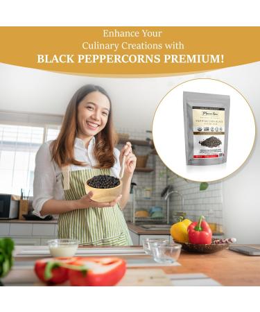 Minerva Spices Organic Peppercorn Black 4 Oz 120 grams Premium Quality 100% Pure Non-GMO Vegan Gluten-Free and Kosher Certified Black Peppercorn - Buy Online on GoSupps.com