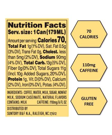 BOSS Coffee by Suntory Rainbow Mountain Blend Flash Brew 6oz 12 Pack - Imported Japanese Espresso Doubleshot, Ready to Drink, Contains Milk - Gluten-Free - Buy Online on GoSupps.com