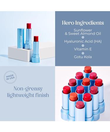 Tinted Lip Balm Bundle - Moisturizing Hydrating Lip Color with Hyaluronic Acid & Vitamin E - Set of 2: Sunny Citrine & Orchid - Buy Online on GoSupps.com