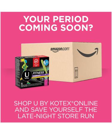 U by Kotex Fitness Tampons Super Absorbency Unscented - 15 Count (Pack of 8) - Buy Online on GoSupps.com
