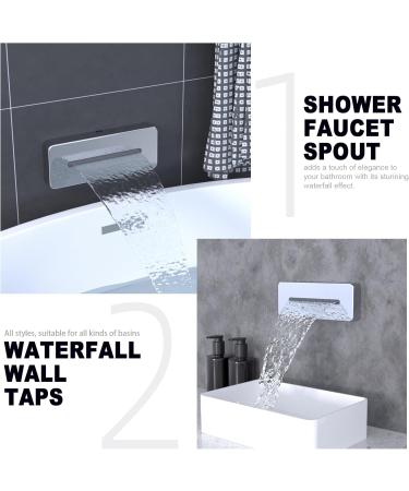 HOMEDEC Waterfall Bath Spout Chrome Can Adjust Spout Direction Chrome - Buy Online on GoSupps.com