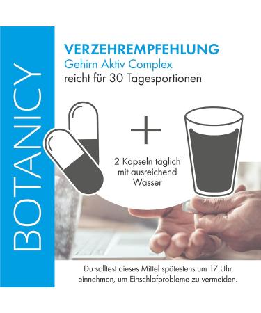 Botanicy Brain Active Complex - 60 Capsules - Buy Online on GoSupps.com