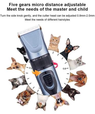 Pro Hair Clipper Professional Cordless Pet Grooming Clippers Detachable Blade with 4 Comb Guides for Small Medium & Large Dogs Horse Cats and Other House Animals Pet Grooming Kit - Buy Online on GoSupps.com