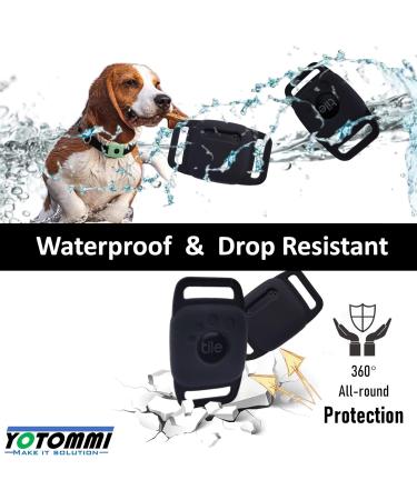 2 Packs Silicone Case for Tile Mate 2022 for Pets Dog cat Cover Accessories Compatible for Tracker Anti-Scratch Sturdy Secure Lightweight Holder Protect Finder tag for Dog Collar Kids (Black) 2 Pack case - Buy Online on GoSupps.com