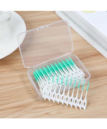 SUPVOX Interdental Brushes - 160pcs Portable Dental Floss Sticks for Effective Tooth Cleaning (Light Green) - Buy Online on GoSupps.com