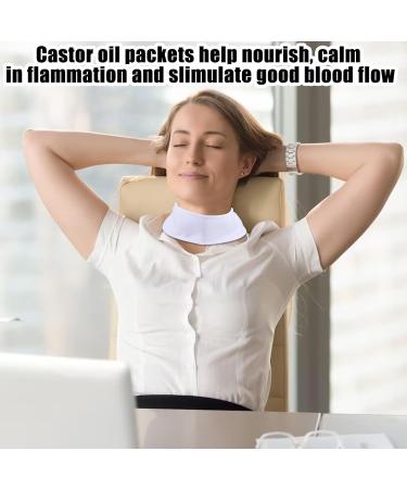 Amijoux Castor Oil Pack Set - 2 Reusable Compresses for Thyroid & Liver Detox - Adjustable Cotton Wraps - Buy Online on GoSupps.com