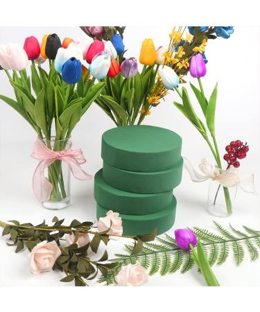 CCINEE Round Floral Foam Blocks 6 - Pack of 4 Wet Foam Bricks for Wedding Flower Arrangement - Buy Online on GoSupps.com