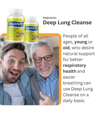 Deep Lung Cleanse 60 Veggie Caps - Herbal Respiratory Supplements for Clearer Breathing - Buy Online on GoSupps.com