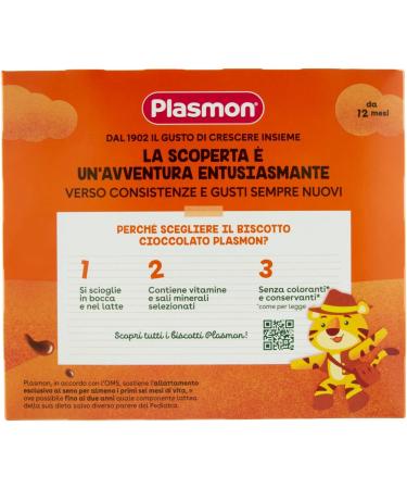  Plasmon Plasmon Chocolate Biscuit 320 g 12 months - Buy Online on GoSupps.com