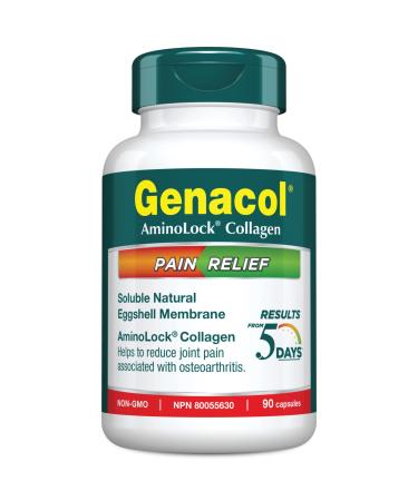 Genacol Natural Eggshell Membrane & Collagen Peptides Supplement | Experience Joint Pain Relief in Just 5 Days | Enhance Joint Mobility & Flexibility | GENACOL PAIN RELIEF 90 Capsules 90 count (Pack of 1)