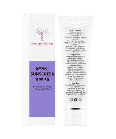 Buy Smart Sunscreen Daily SPF 50 - Clear Zinc Oxide Oil-Free Non-Comedogenic for Sensitive & Acne-Prone Skin | International Shipping - Buy Online on GoSupps.com