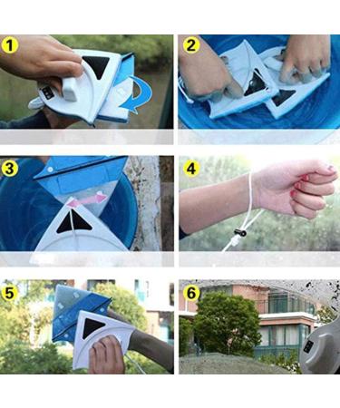Double-Sided Magnetic Window Cleaner Glass Cleaning Brush Glass Wiper Household Cleaning Tools for Single Layer Double Sided Glass Wipe Thickness - Buy Online on GoSupps.com