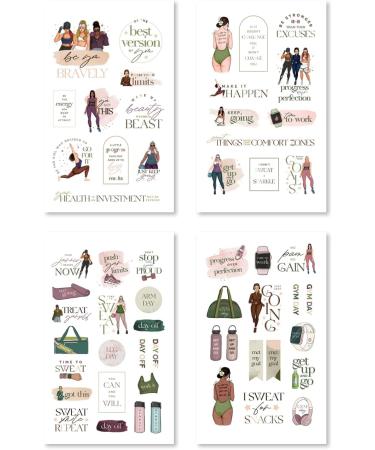 Rongrong Fitness Sticker Book - Get Motivated with Fun and Colorful Workout Stickers - Buy Online on GoSupps.com