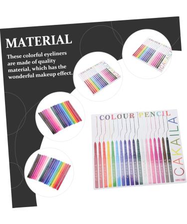 Beatifufu 18pcs Eyeliner Eyes Cosmetics Tools Colors Eye Liner Woman Makeup Tools Eyeshadow Pens Abs - Buy Online on GoSupps.com