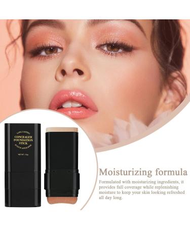 Essential Stick for Full Coverage - 15g Dual-Head Skin Foundation Cream and Concealer | Moisturizing Primer for Women and Men - Buy Online on GoSupps.com