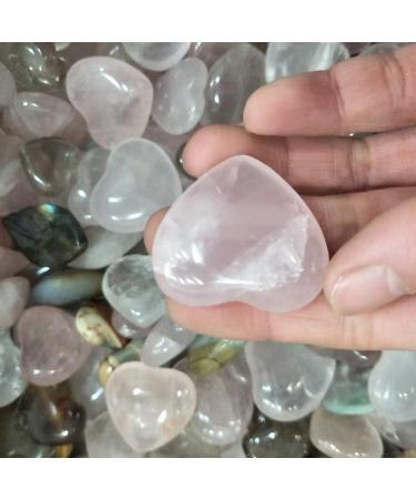 Rose Quartz Heart Crystals Natural Stones and Minerals Quartz Rose - (Color: 160-200Gram) - Buy Online on GoSupps.com