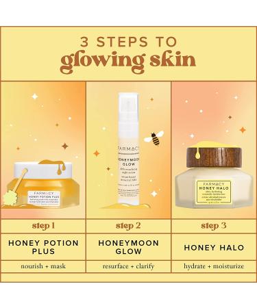 Farmacy Honey Haven Hydration Kit - Includes Honey Halo Moisturizer, Honey Potion Mask & Honeymoon Glow Serum 90ml - Buy Online on GoSupps.com