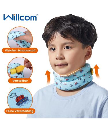 Willcom Children Neck Bandage - Adjustable Foam Support for Neck Pain Relief Torticollis Sleep & Whirlpools (XS) - Buy Online on GoSupps.com