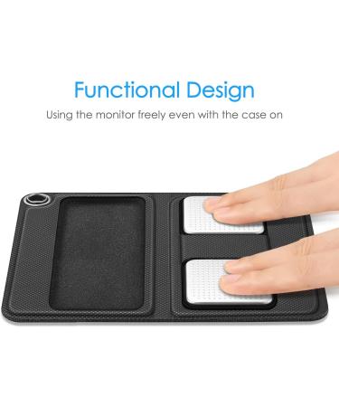 Fintie Protective Cover for Alivecor Kardia Mobile | Premium PU Leather Case with Magnetic Lock & Key Holder | EKG Heart Monitor Accessory - Black - Buy Online on GoSupps.com