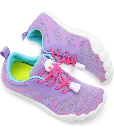 L-RUN Kids Water Shoes - Quick Dry Athletic Sneakers for Boys Girls | 13.5 Little Kid | Indoor Outdoor Hiking Shoes | Purple Pink - Buy Online on GoSupps.com