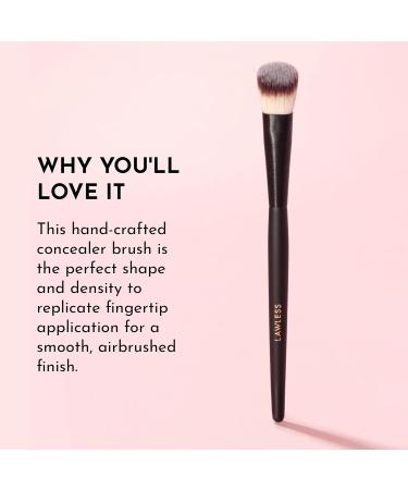 LAWLESS Concealer Brush - Premium Vegan Hand-Crafted Brush | Unique Fingertip Shape for Flawless Application | International Shipping Available - Buy Online on GoSupps.com