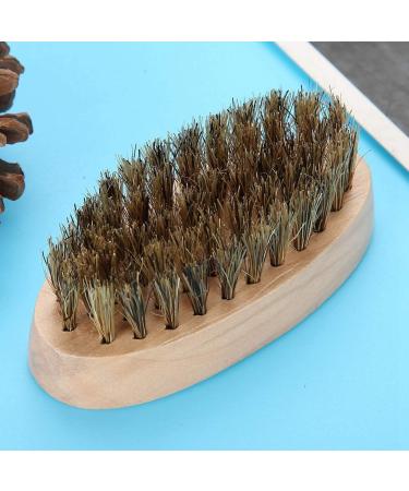 Beard Brush for Men | Soft Bristle Mustache Comb & Oval Bamboo Handle | Perfect Beard Shaping Tool - Buy Online on GoSupps.com