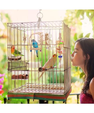 Vegena 8 Set Bird Toys - Colorful Wooden Ladders & Accessories for Budgies Parrots and Cockatoos - Ideal Bird Cage Playtime - Buy Online on GoSupps.com