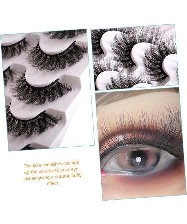 Angoily 4 Boxes Messy False Eyelashes Fluffy False Lashes for Women Natural False Eyelashes Women Fake Eyelashes Natural False Lash Glitter Lashes Miss Halloween Fox Imitation - Buy Online on GoSupps.com