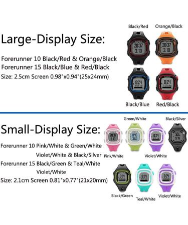 Garmin Forerunner 10/15 Soft Silicone Replacement Band - Black (L), 0.98x0.94 Display Size - Buy Online on GoSupps.com