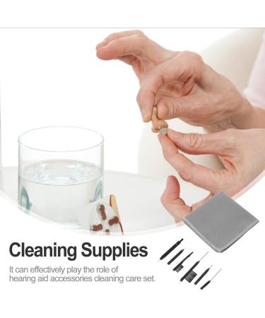 7pcs Cleaning Tool Kit Earphone Earbuds Cleaner Hearing Amplifier Cleaning Brush with Wax Loop and Magnet for Travel Home As Shown 7 - Buy Online on GoSupps.com