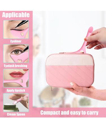 Eyeliner Stencils Aid 3 in 1 Silicone Eyeliner Tool Eyeliner Applicator Tool for Eyelash Lipstick Eyeliner (Pink) - Buy Online on GoSupps.com
