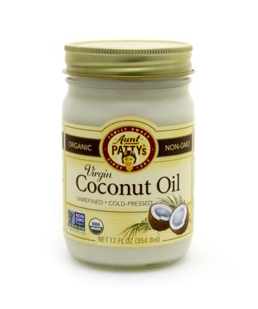 Aunt Patty's Coconut Oil, Unrefined Virgin, 12 Ounce Unrefined Virgin Coconut Oil 12 Ounce