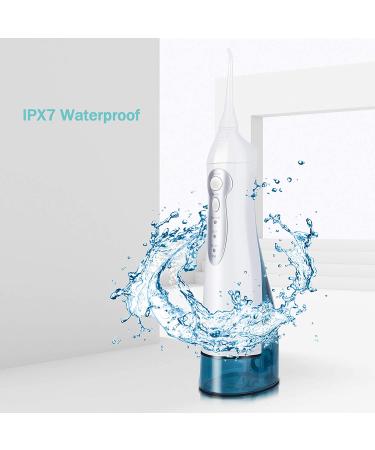 Initio 300ML Cordless Water Flosser - 3 Modes, 6 Tips, IPX7 Waterproof | Rechargeable Teeth Cleaner for Home and Travel - Buy Online on GoSupps.com