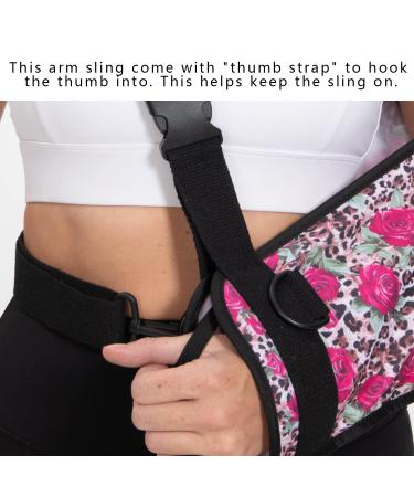 Breathable Arm Sling with Waist Belt | Comfortable Elbow Brace for Women | Ideal for Shoulder & Elbow Injuries | Rose Color - Buy Online on GoSupps.com