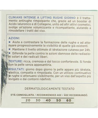 Clinians Intense A Lifting Rughe - Repairing Face Cream - Buy Online on GoSupps.com