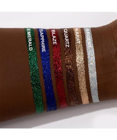 Glitter Eyeshadow Palette - Ultra Pigmented Long Lasting & Quick Drying | Pressed Mineral Eyeshadow & Loose Glitter Glue for Stunning Eye Makeup - Buy Online on GoSupps.com
