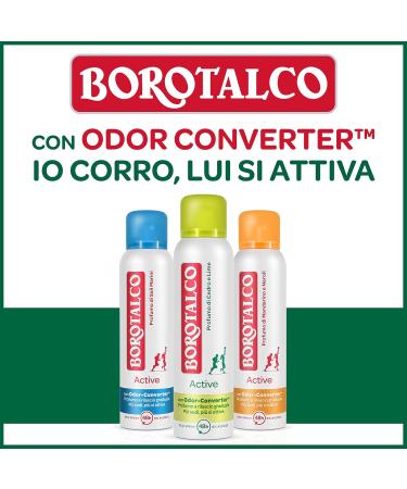  Borotalco Borotalco Active Roll-On Deodorant Yellow alcohol-free with odor-fighting molecules for gradual fragrance release cedar and lime scent deodorant for men and women 6 x 50ml bottles - Buy Online on GoSupps.com