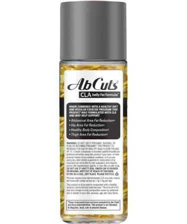 AbCuts CLA Belly Fat Formula Omega 3 Fish Oil Flaxseed Oil and Vitamin E Helps Increase Antioxidant Supply and Healthy Body Composition 120 Softgel - Buy Online on GoSupps.com