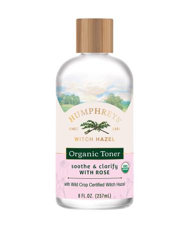 Humphrey's Witch Hazel Organic Toner with Rose Soothe & Clarify 8 fl oz (236 ml) - Buy Online on GoSupps.com
